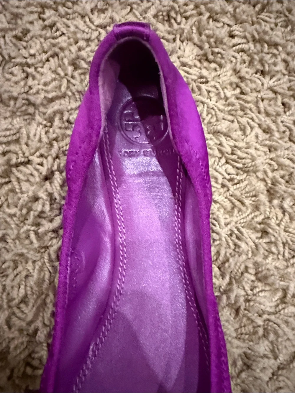 Tory Burch satin and velvet shoes